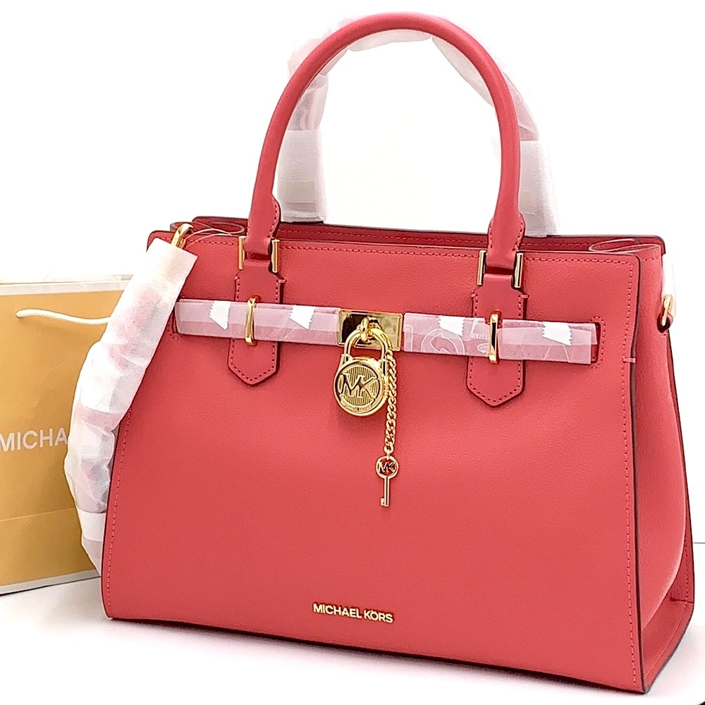 MICHAEL KORS HAMILTON MEDIUM SATCHEL   COLOR: LIGHT BERRY SHERBET  NWT